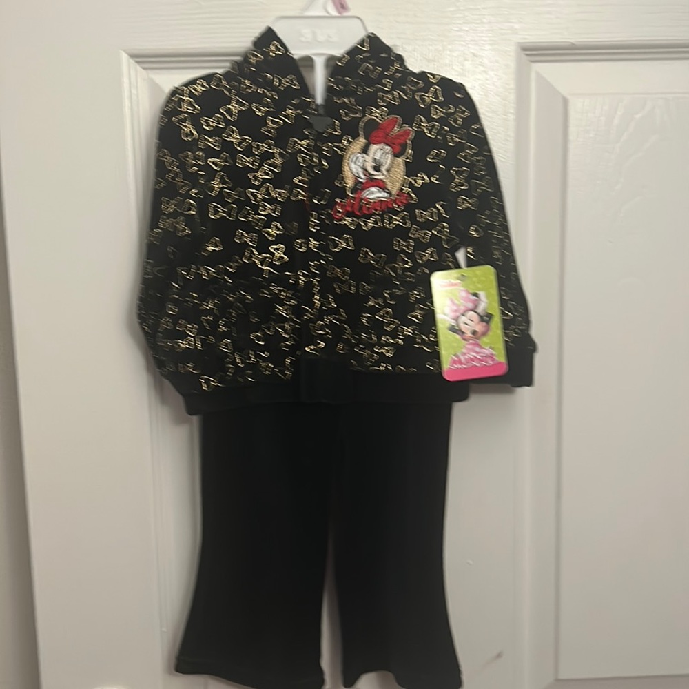 Minnie Mouse velour infant 2 piece set